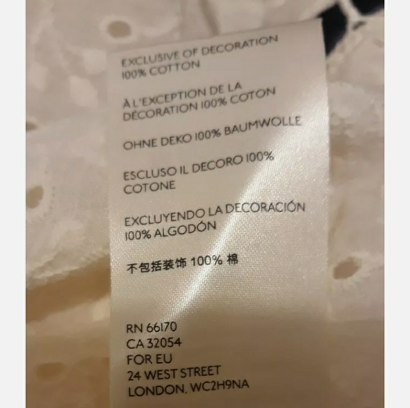 SOLD* Free People Darcy Eyelet Lace Blouse Peasant - Picture 8 of 8